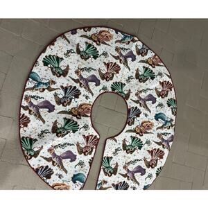 Woven Tapestry Angel Christmas Tree Skirt 40" Round